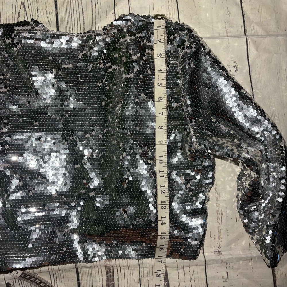 Forest Lily Silver Sequin Dress with Jacket - Picture 13 of 16